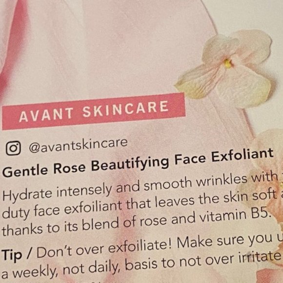 NEW AVANT GENTLE ROSE BEAUTIFYING FACE EXFOLIANT - Picture 5 of 5